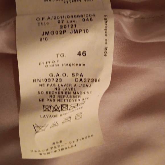 Armani Collezioni lilac lambskin jacket - Picture 8 of 9